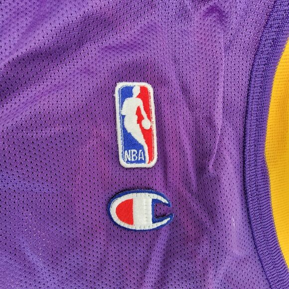 Vintage Kobe Bryant Los Angeles Lakers #8 Champion Jersey Purple 48 Rookie - Picture 7 of 11